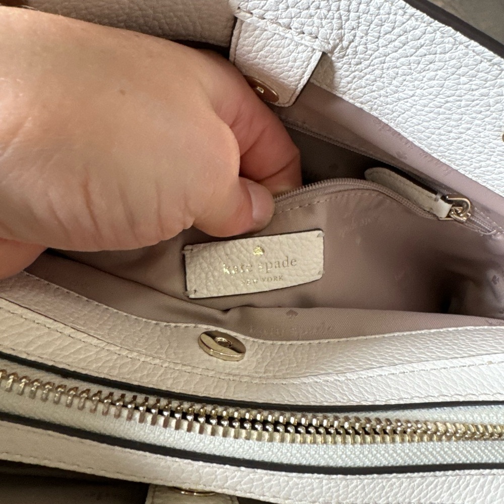 Kate Spade Capucino and ivory Leather Tote Bag - Picture 8 of 12